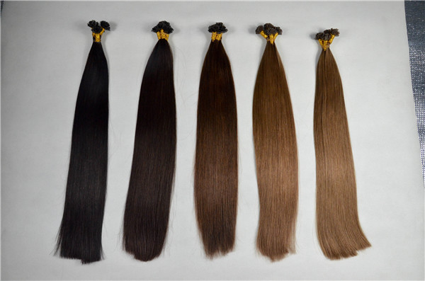 Flat-tip Italian keratin prebonded hair extensions   ZJ0073